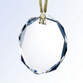 Fancy Gem-Cut Octagon Optical Crystal Ornament